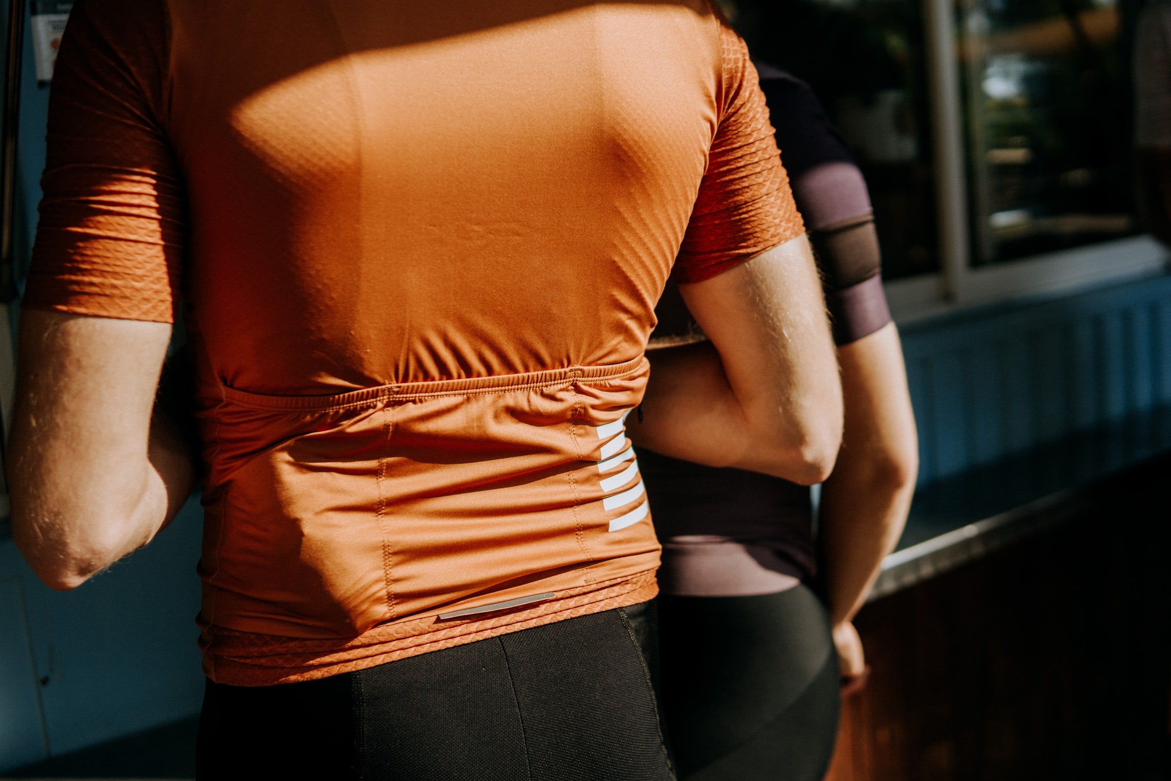 Cycling jersey back pockets on sale